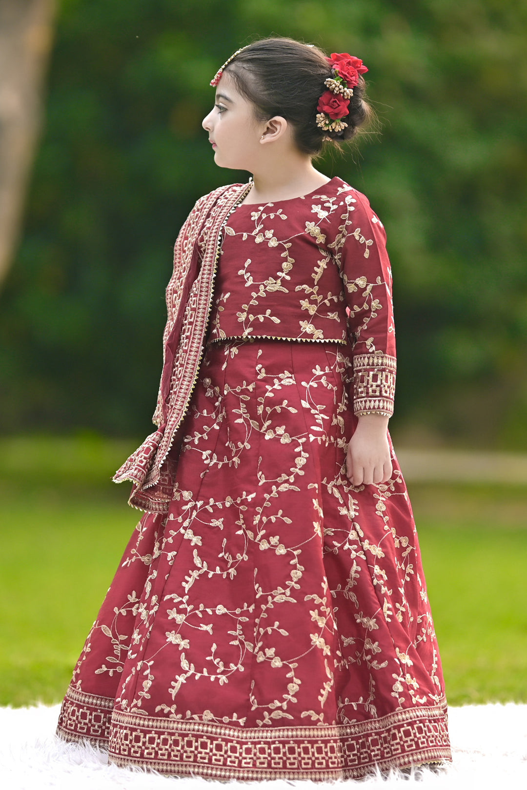 Mini Ghazal Maroon- Alaya