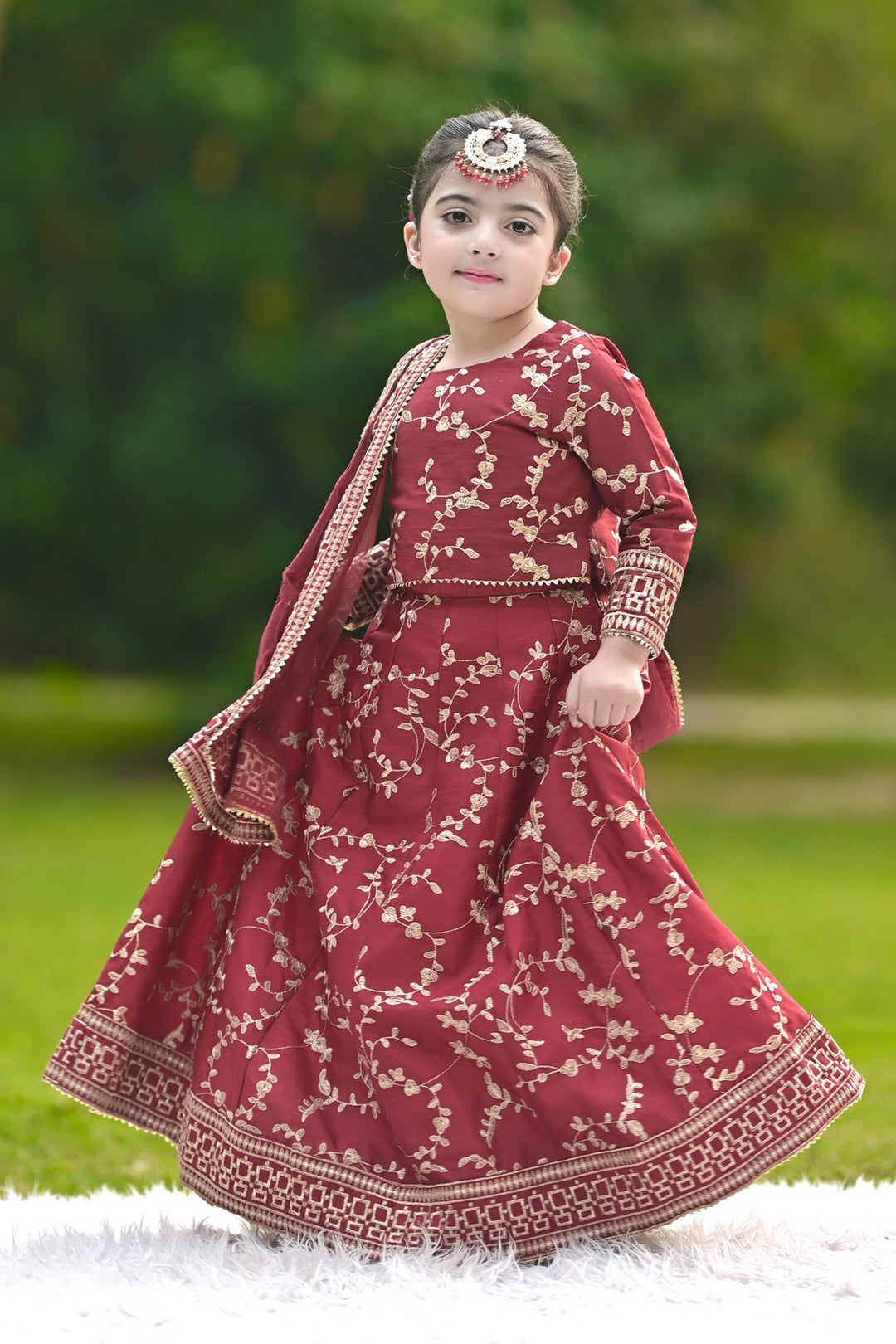 Mini Ghazal Maroon- Alaya