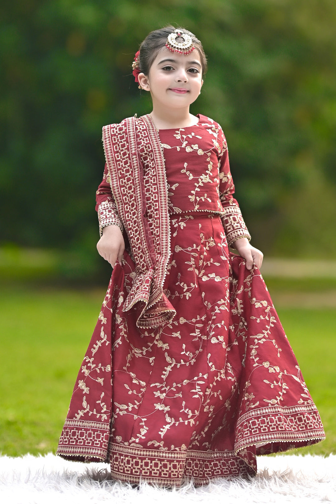 Mini Ghazal Maroon- Alaya