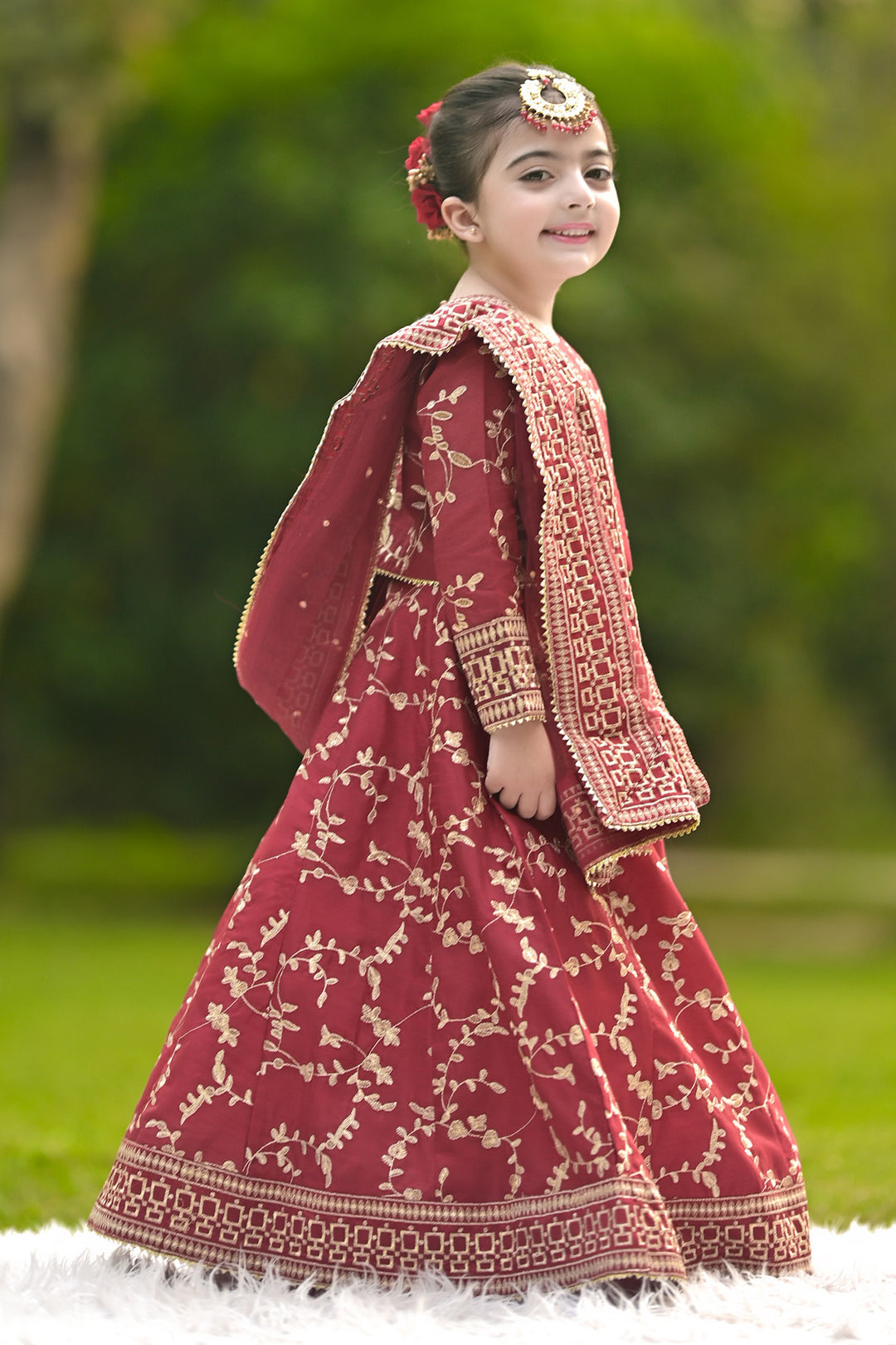 Mini Ghazal Maroon- Alaya