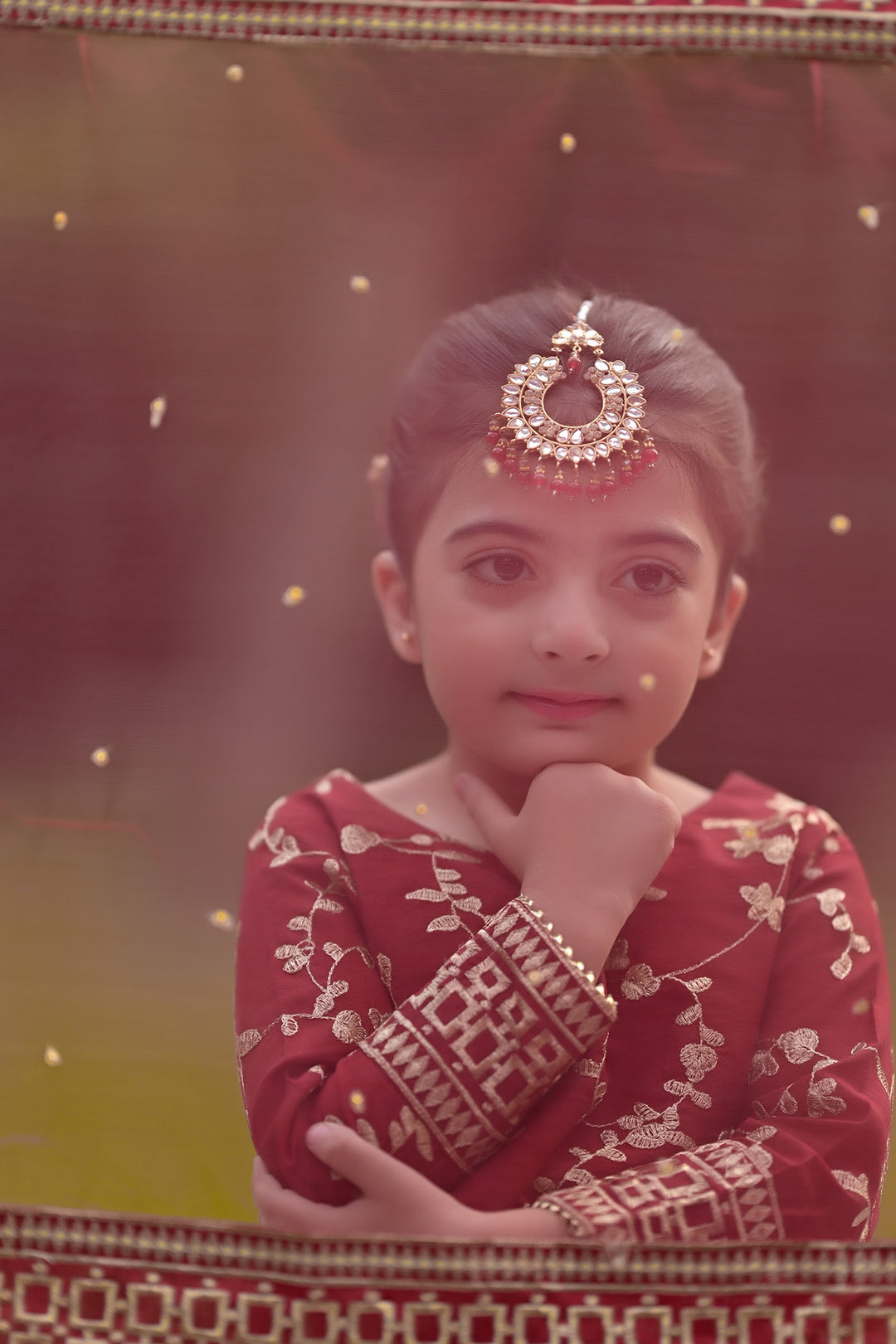 Mini Ghazal Maroon- Alaya