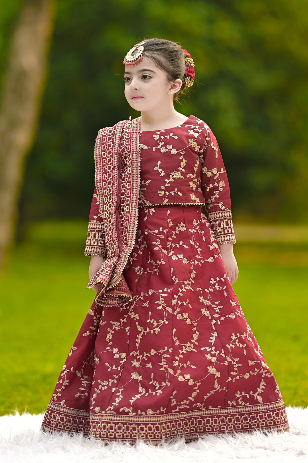 Mini Ghazal Maroon- Alaya