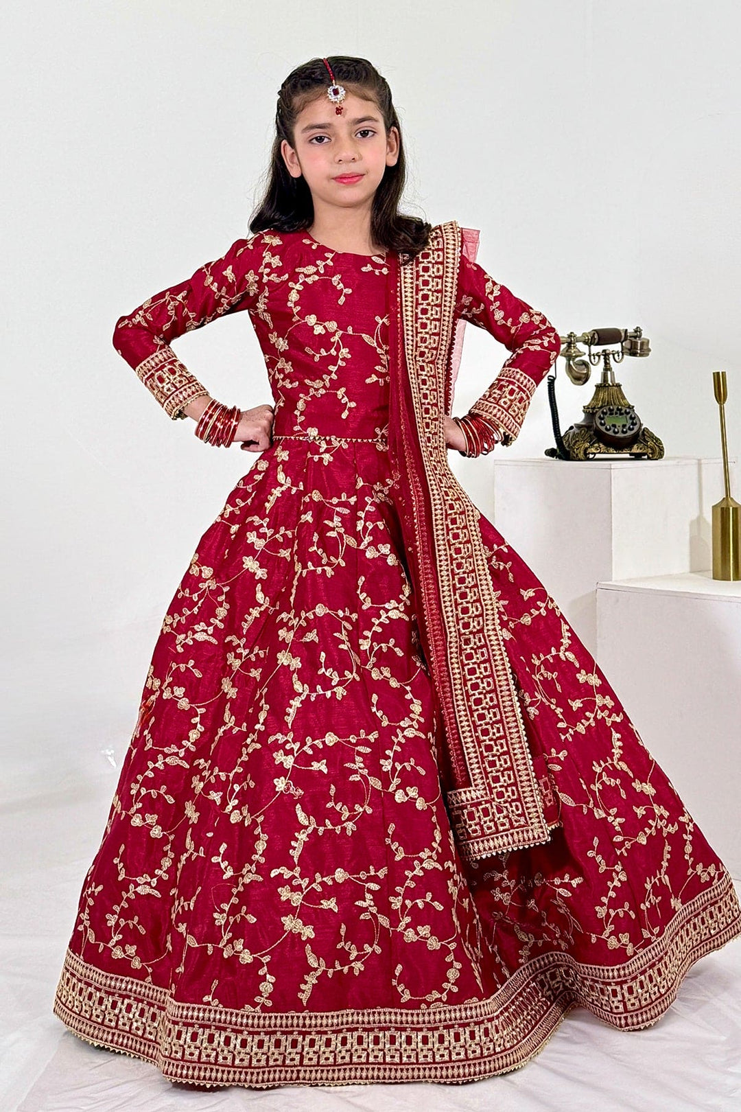 Mini Ghazal Maroon